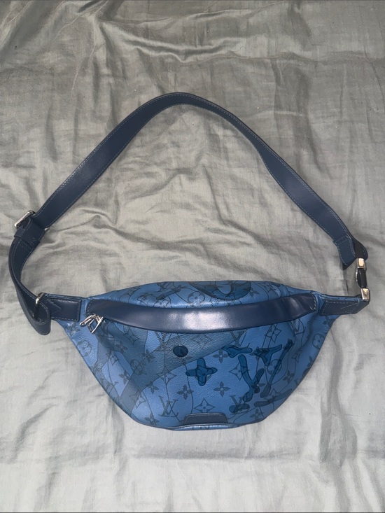 Louis Vuitton Handbags - Louis Vuitton Blue Leather Crossbody Belt Bag
